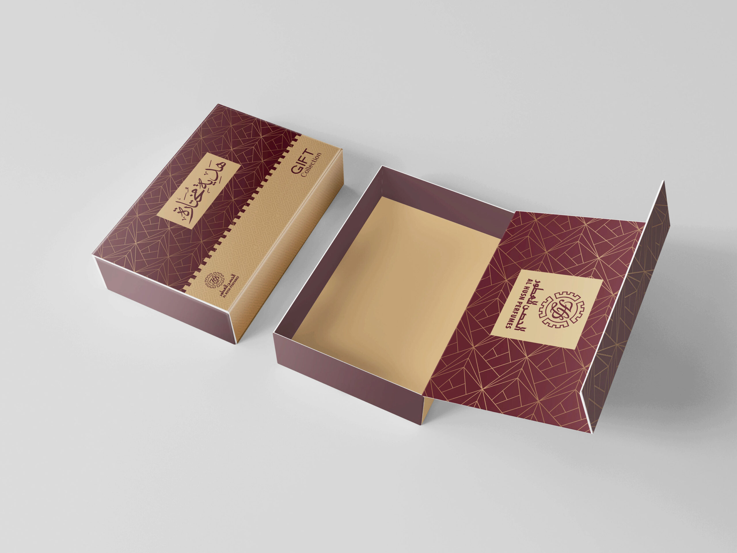 تصميم علبة  هدية عطور