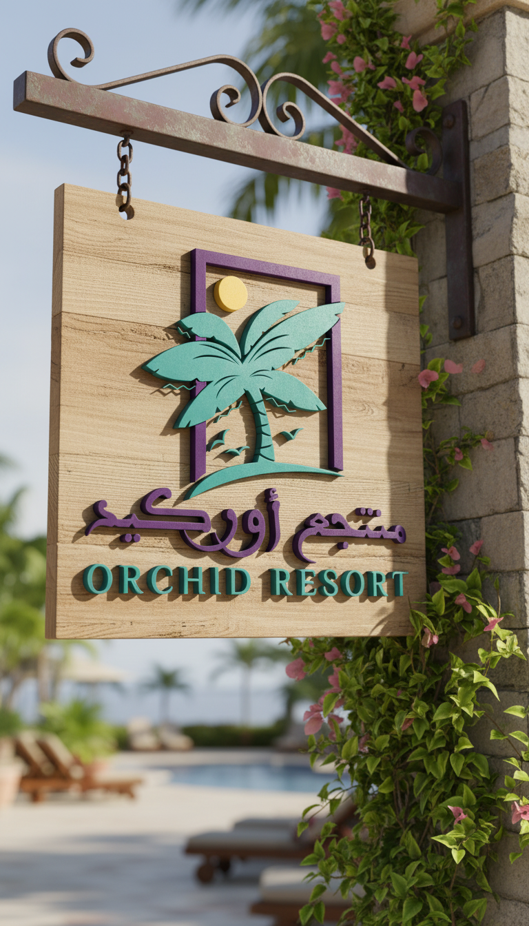 تصميم شعار منتجع