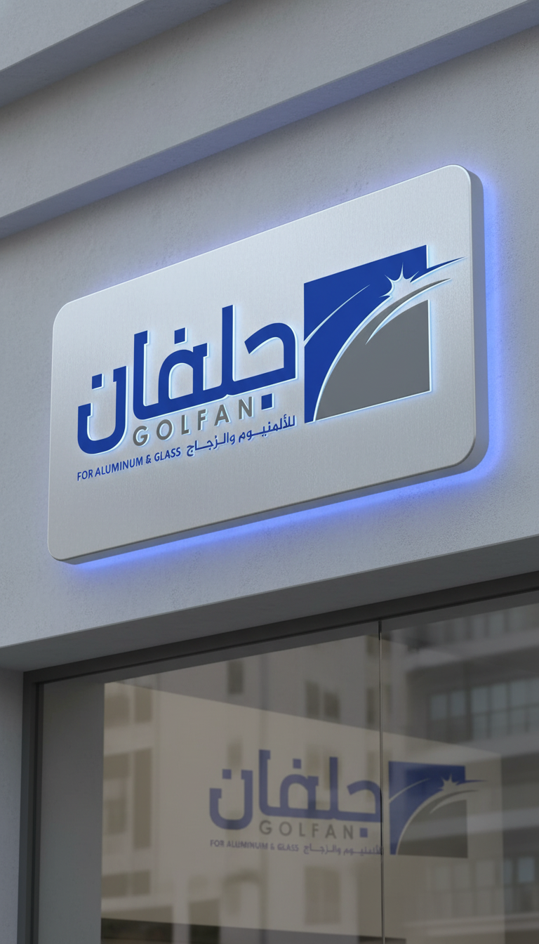 تصميم شعار شركة ألمونيوم