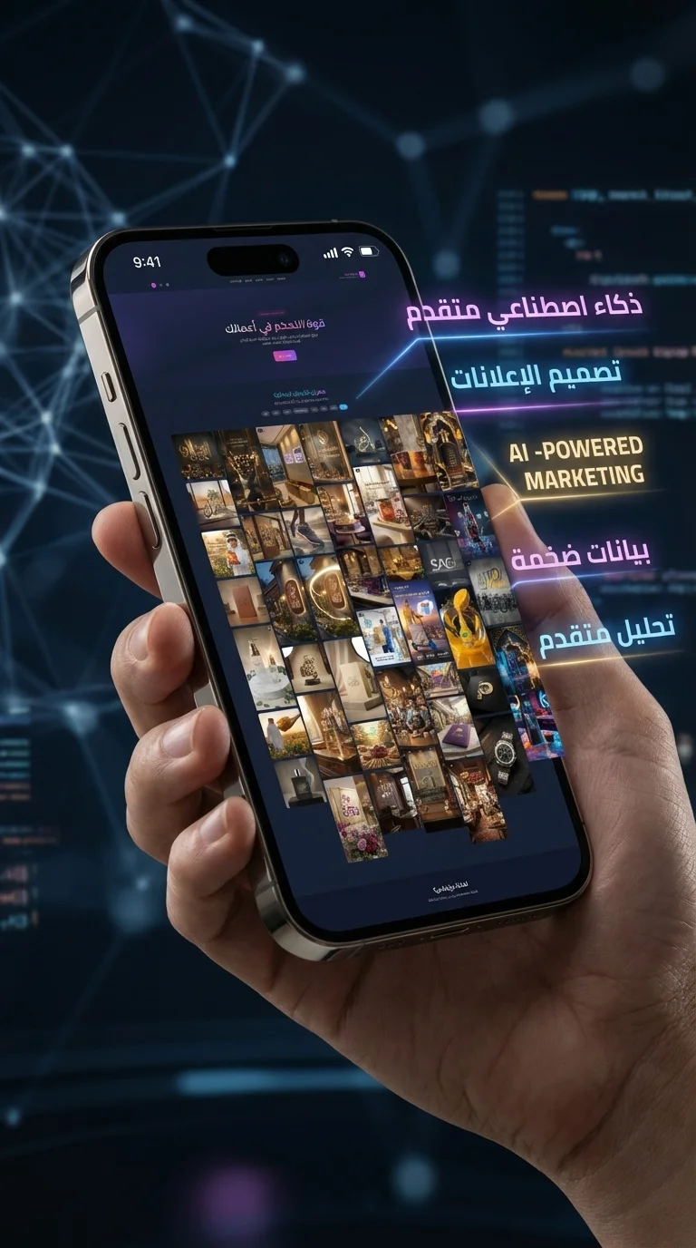 تصميم بروشورات بالدكاء الصناعي لمواقع التواصل