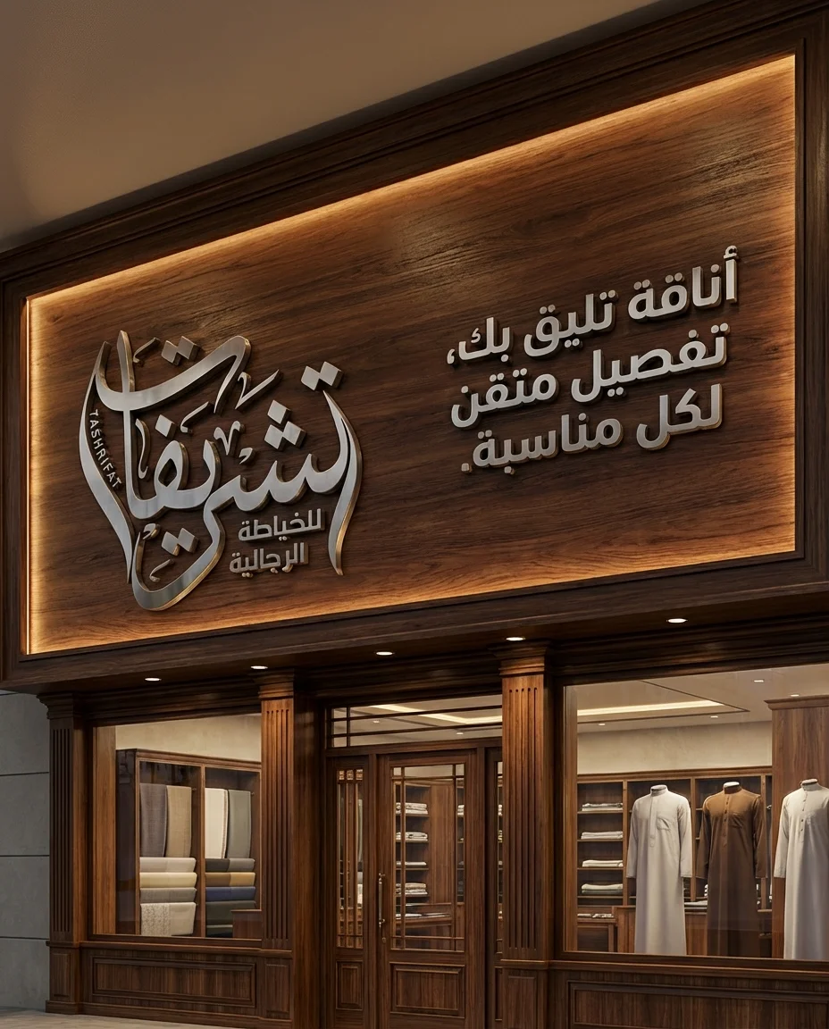 شعارات محلات خياطة